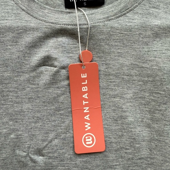 Gray Short Sleeve Baby Doll Peplum Top - Picture 3 of 6